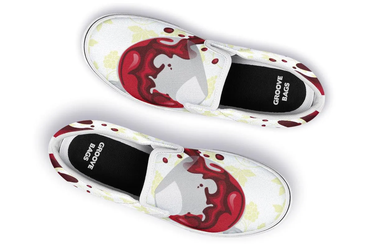 Wine Spill Slip-On Shoes