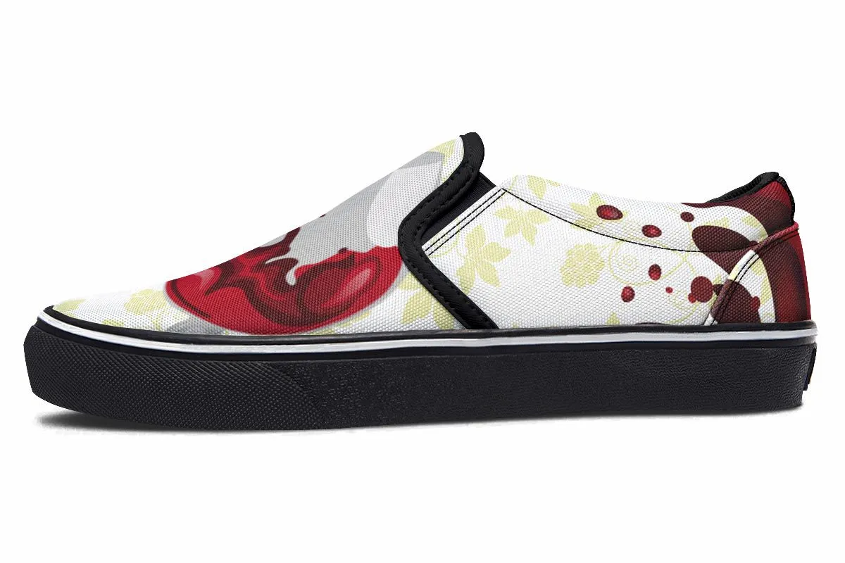 Wine Spill Slip-On Shoes