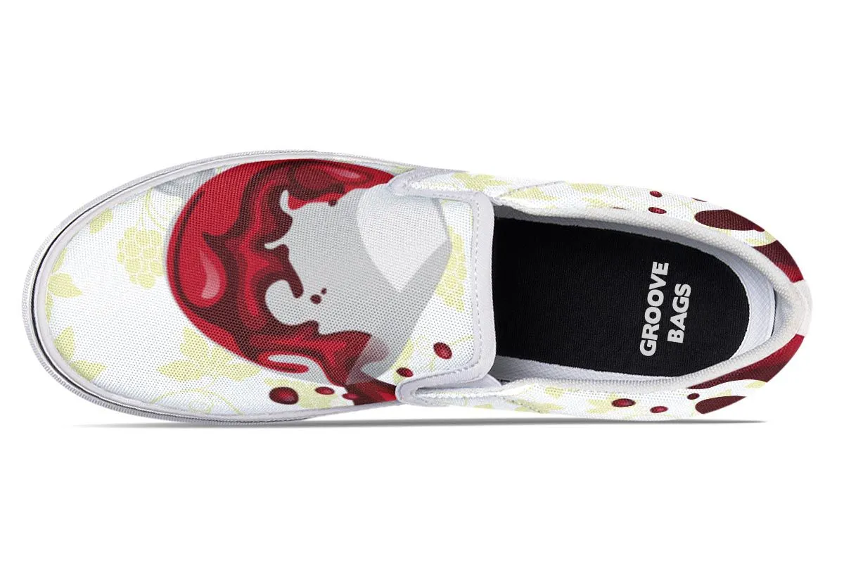 Wine Spill Slip-On Shoes