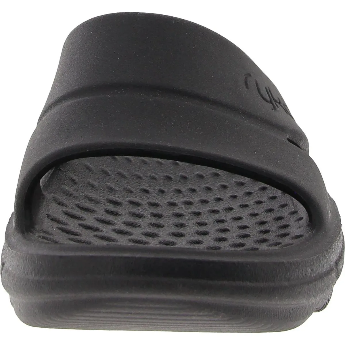 Womens Cushioned Footbed Rubber Slide Sandals