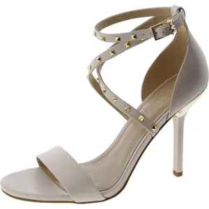 Womens Leather Ankle Strap Heels