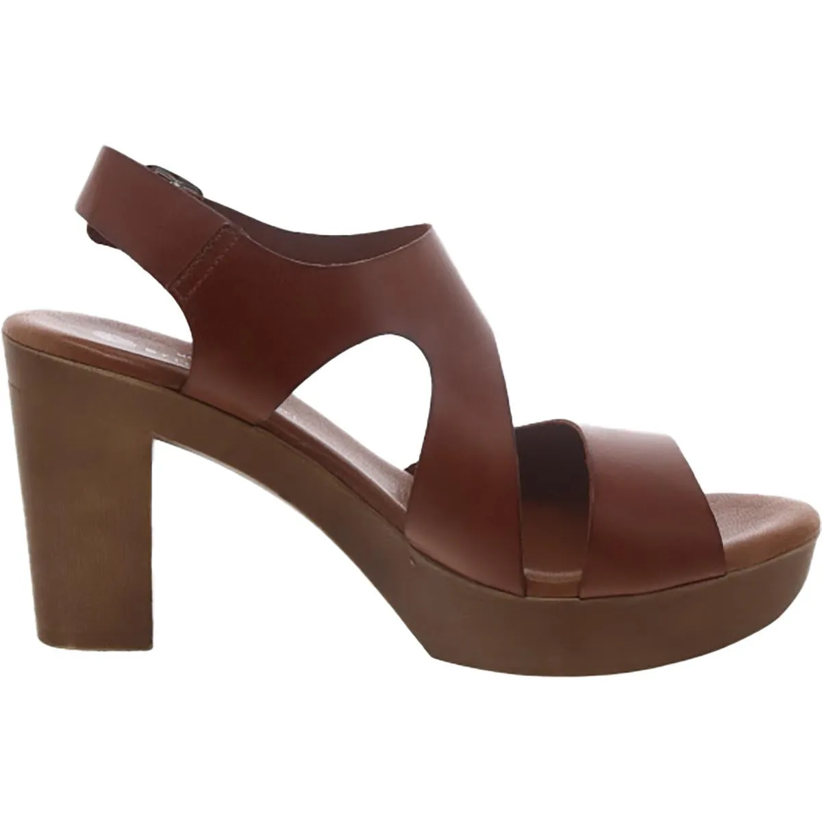 Womens Leather Ankle Strap Heels
