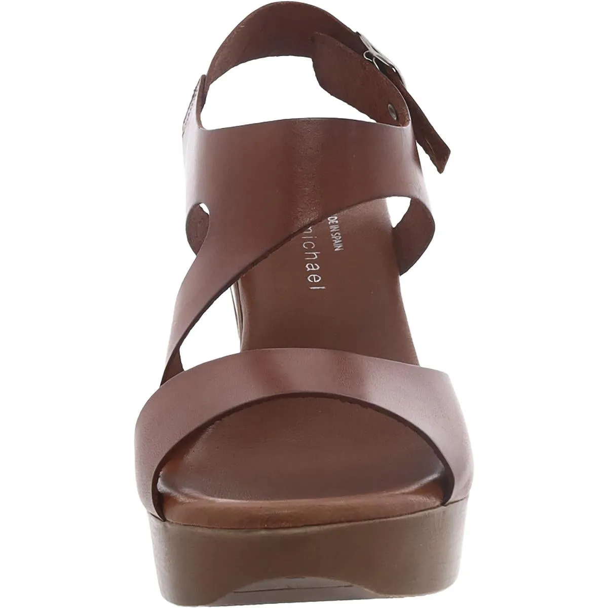 Womens Leather Ankle Strap Heels