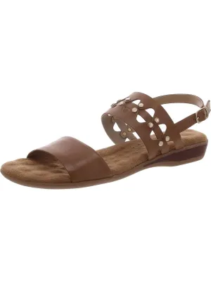 Womens Leather Casual Wedge Sandals
