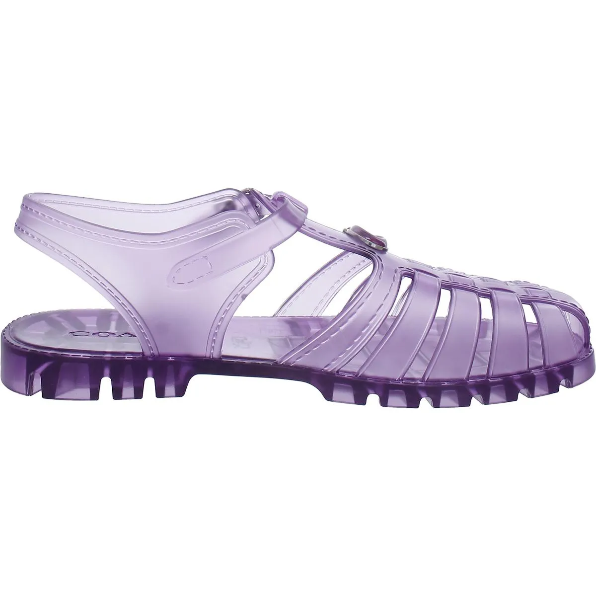 Womens Logo Caged Jelly Sandals