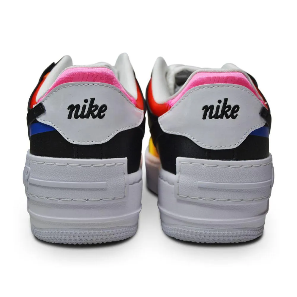Womens Nike Air Force 1 Shadow - DC4462 100 - White Black Pink Glow