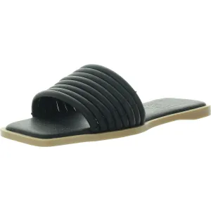 Womens Padded Insole Manmade Slide Sandals