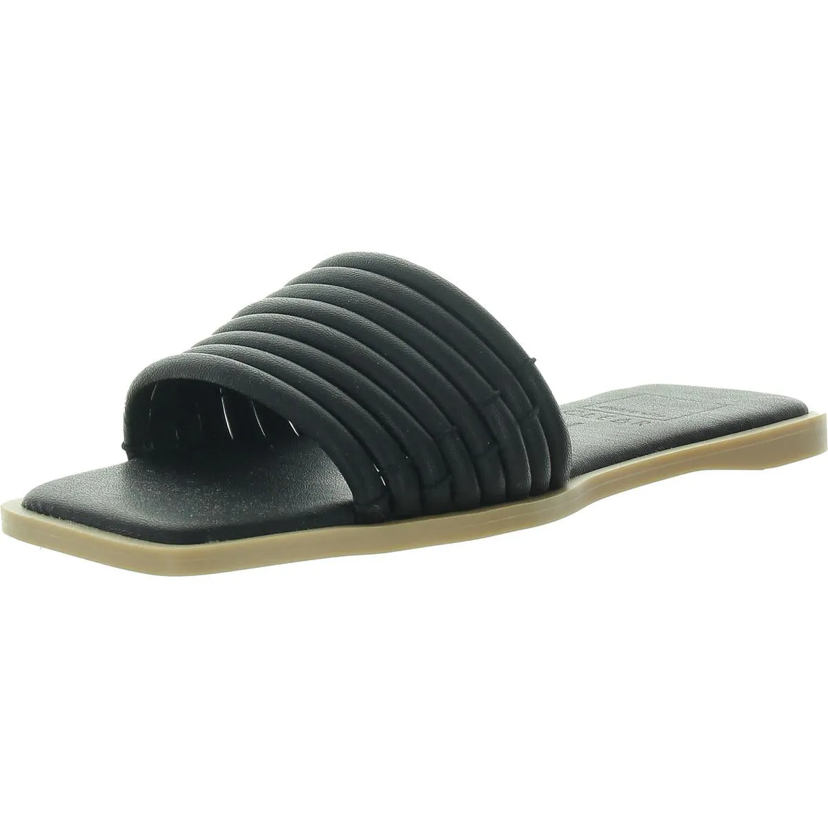 Womens Padded Insole Manmade Slide Sandals