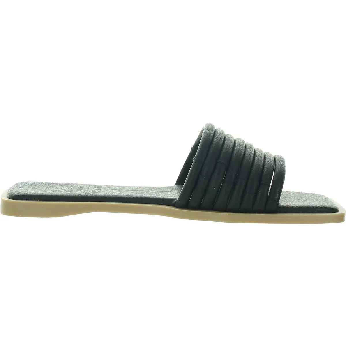 Womens Padded Insole Manmade Slide Sandals