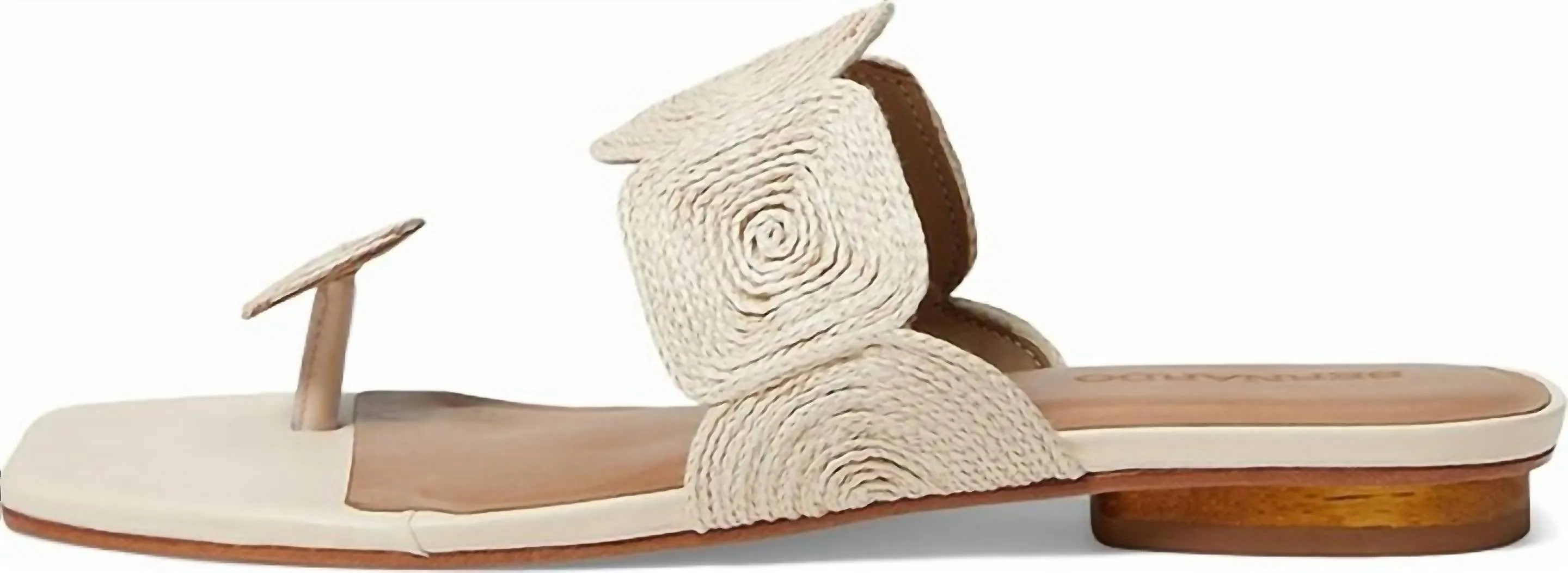 Women's Palermo Raffia Sandals In Ivory Raffia Leather