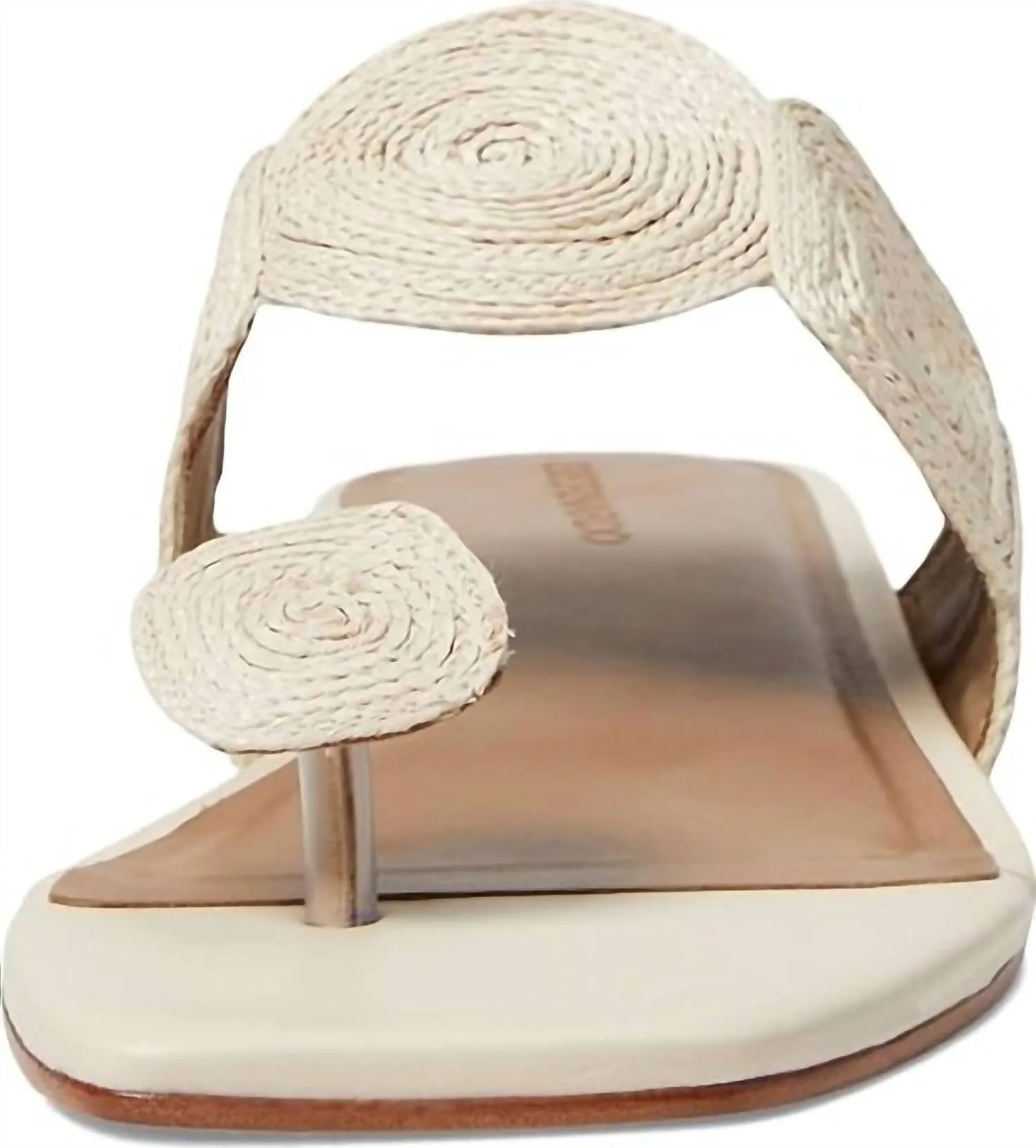 Women's Palermo Raffia Sandals In Ivory Raffia Leather
