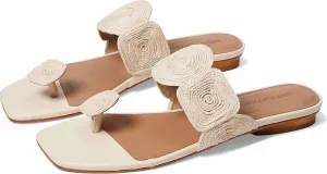 Women's Palermo Raffia Sandals In Ivory Raffia Leather