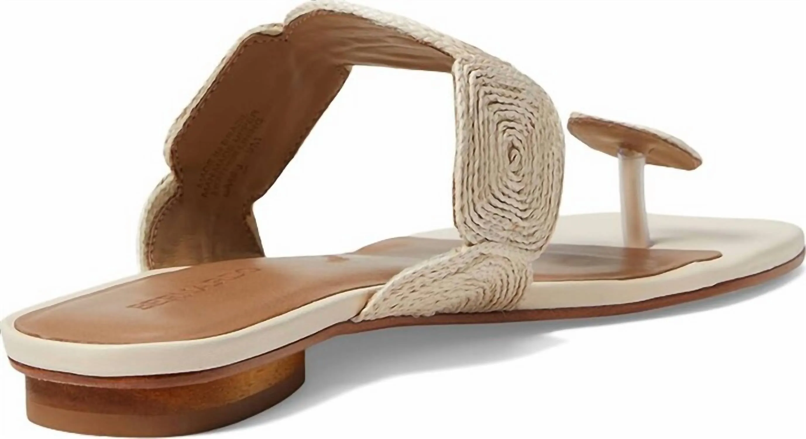 Women's Palermo Raffia Sandals In Ivory Raffia Leather