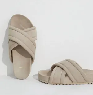Women's Ronley Quilted Slides In Mink Stone