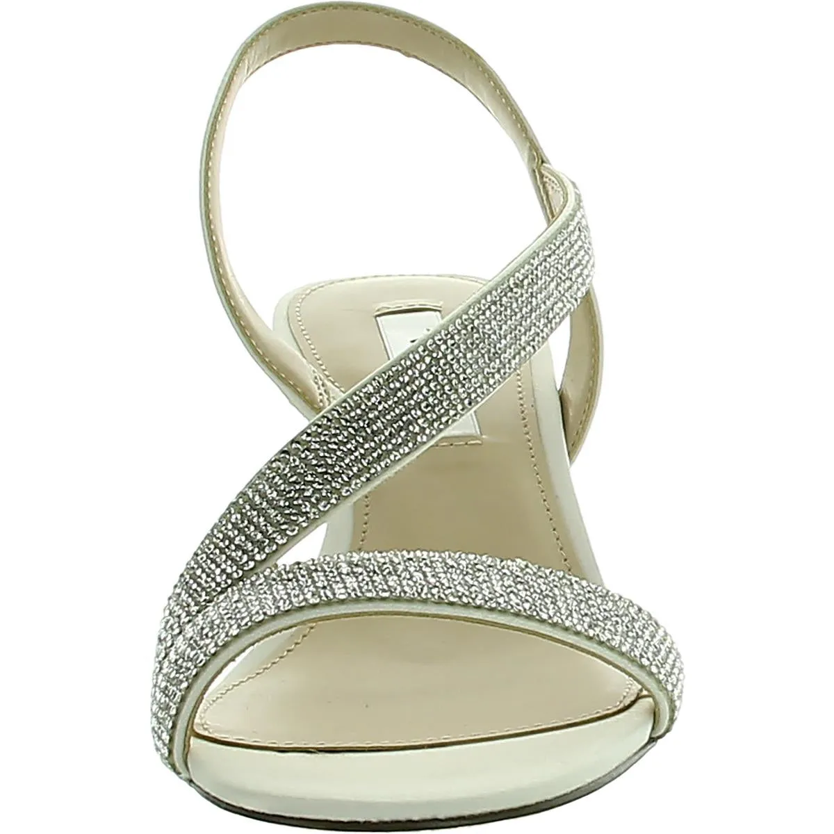 Womens Satin Dressy Slingback Sandals