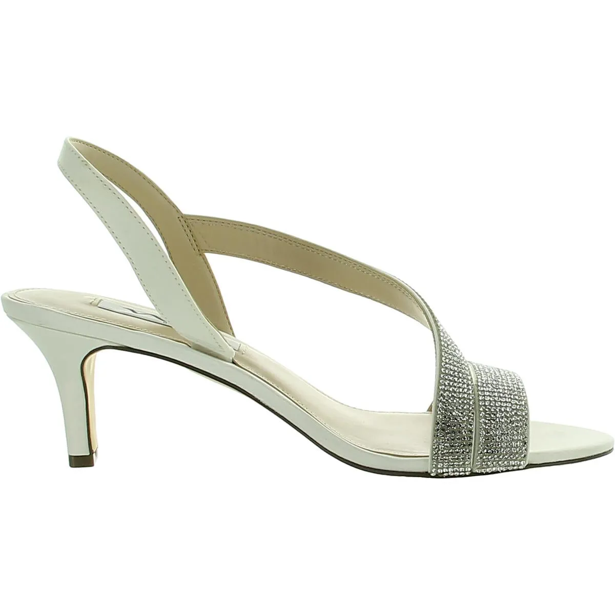 Womens Satin Dressy Slingback Sandals