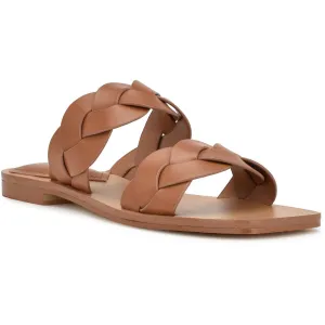 Womens Slip On Open Toe Slide Sandals