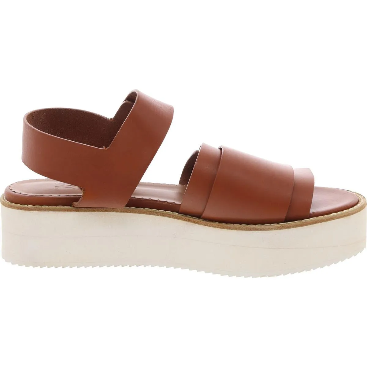 Womens Studded Leather Flatform Sandals