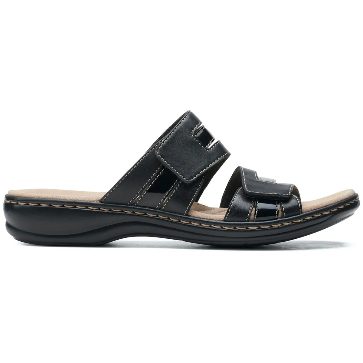 Womens Velcro Strap Slip On Slide Sandals
