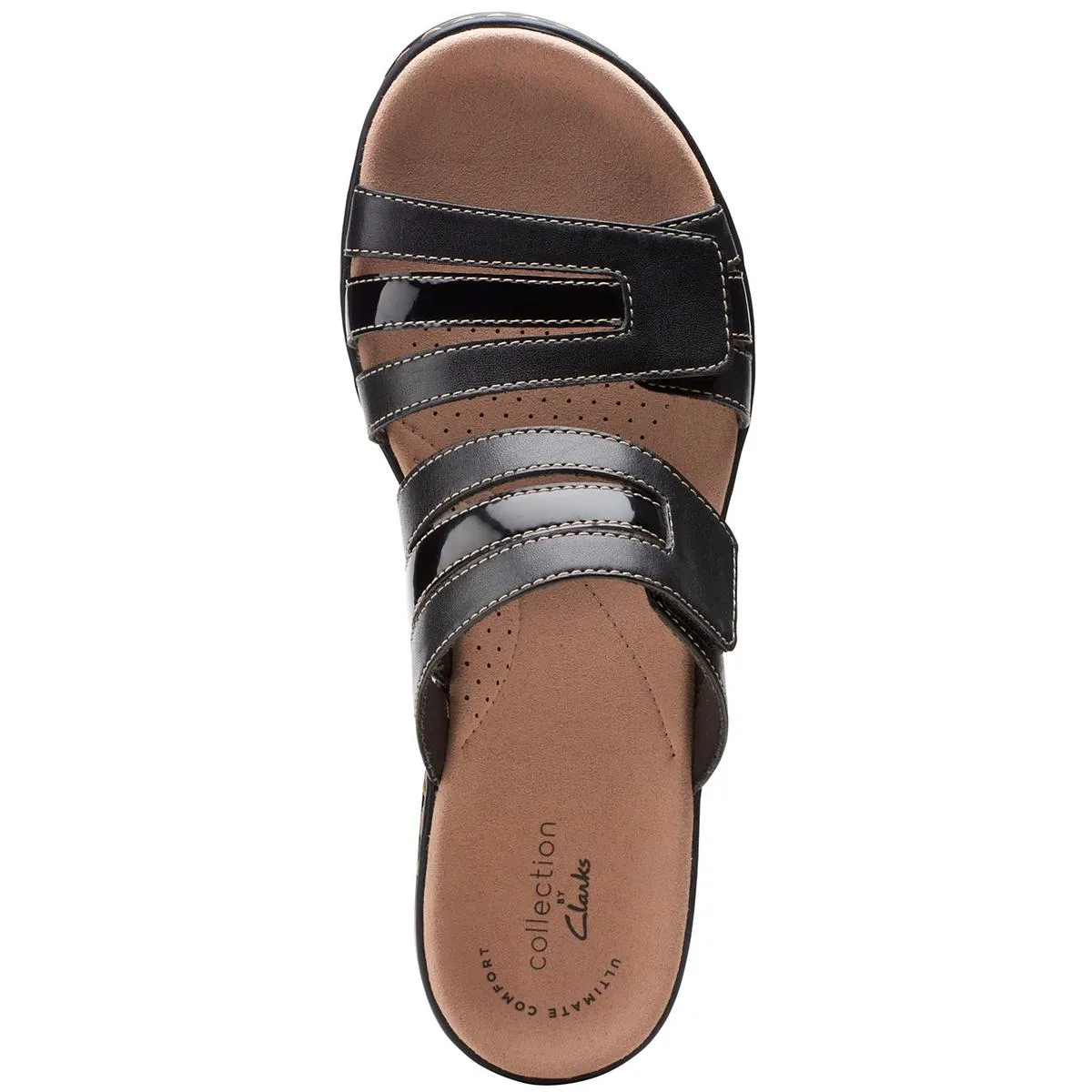 Womens Velcro Strap Slip On Slide Sandals