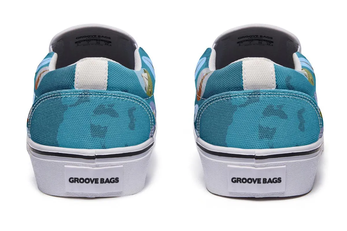 World History Slip-On Shoes