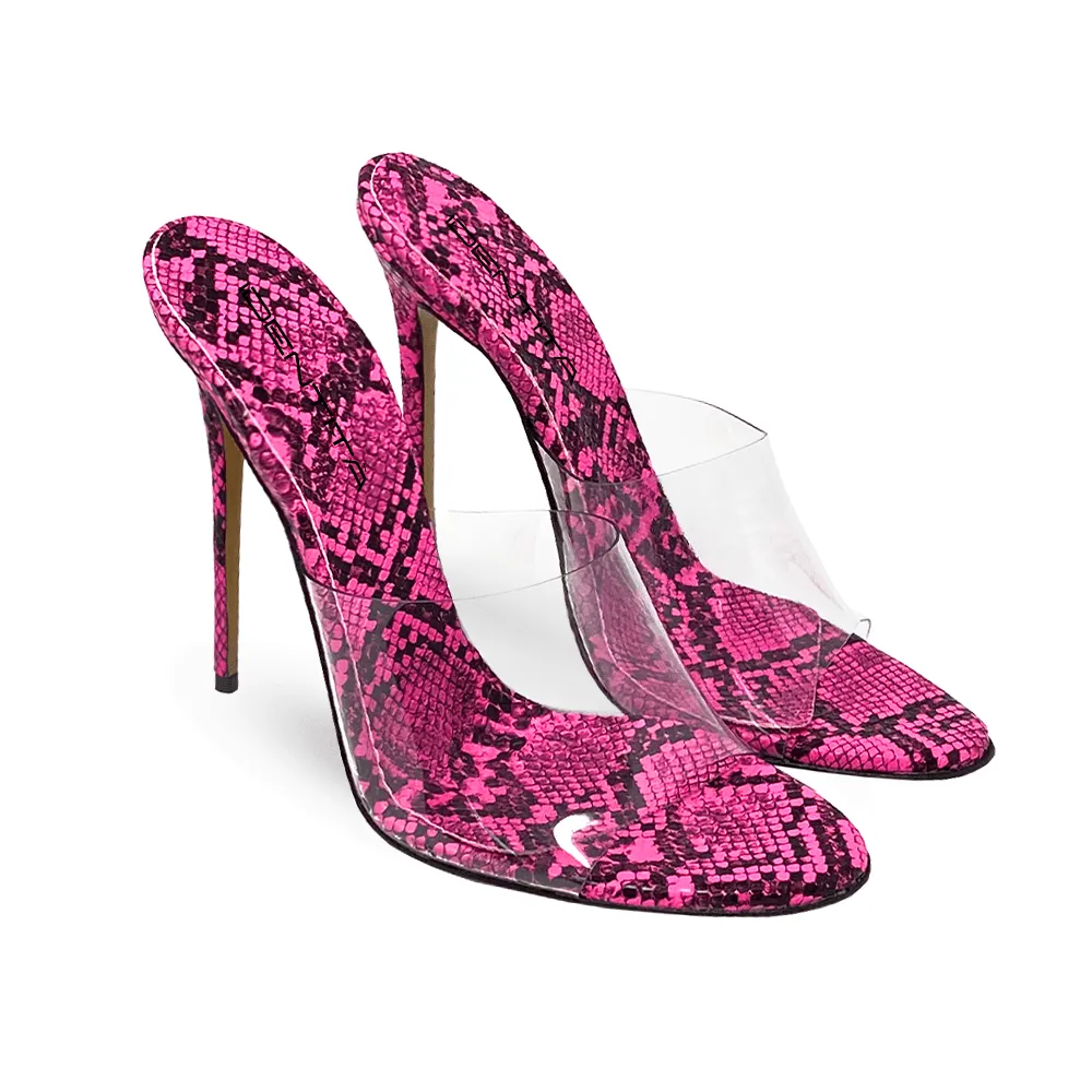 ZAIDA FUCHSIA REPTILE PRINT
