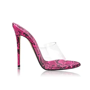 ZAIDA FUCHSIA REPTILE PRINT