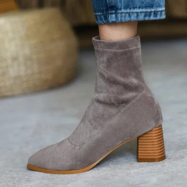 Zarena Boots Ankle Height