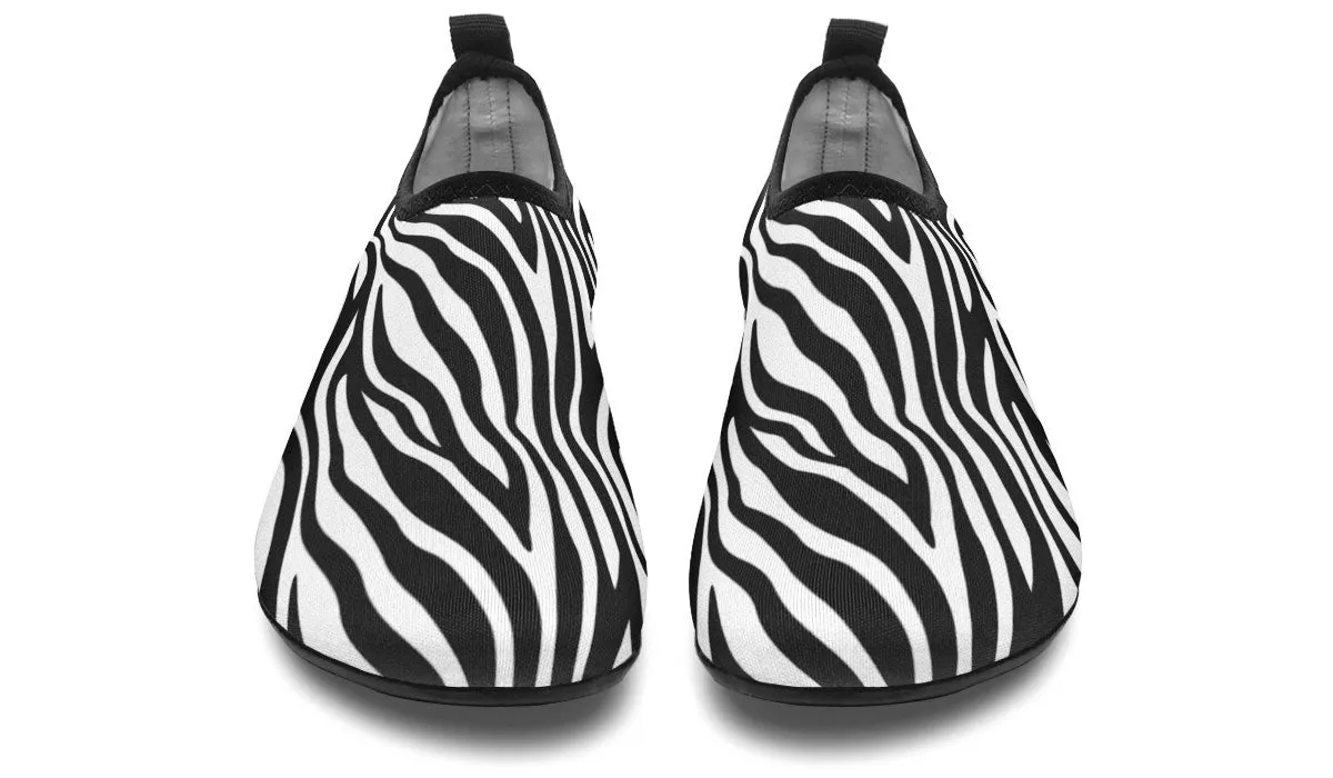 Zebra Print Aqua Barefoot Shoes
