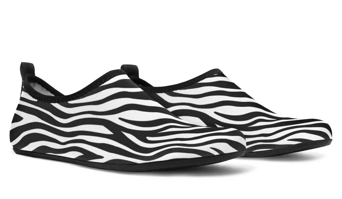 Zebra Print Aqua Barefoot Shoes