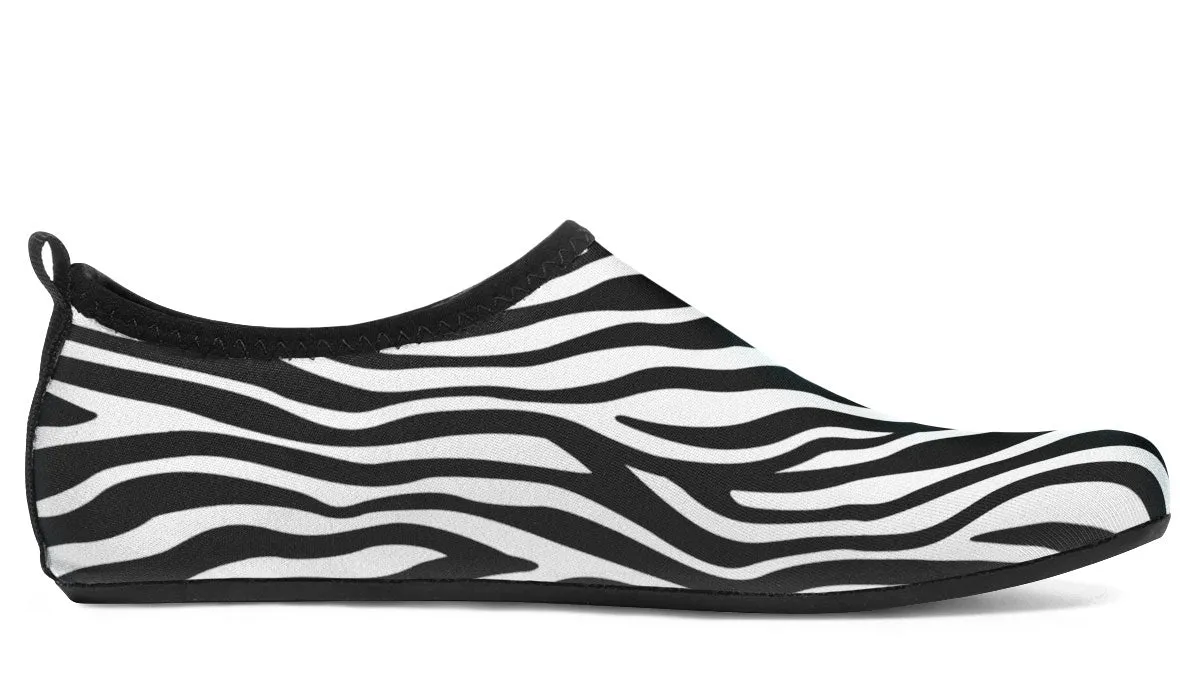 Zebra Print Aqua Barefoot Shoes