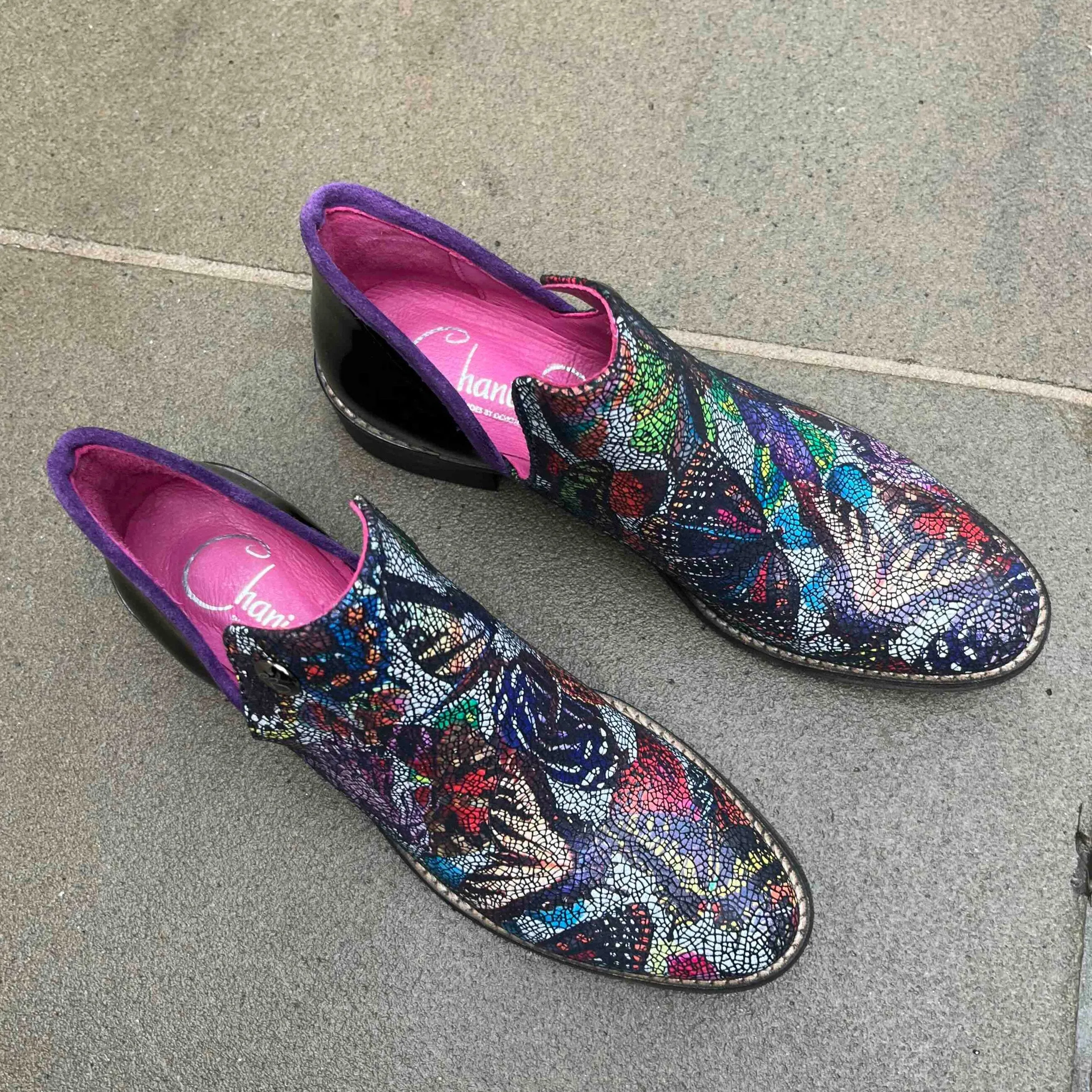 Zippette -Limited edition Butterflies ankle boot
