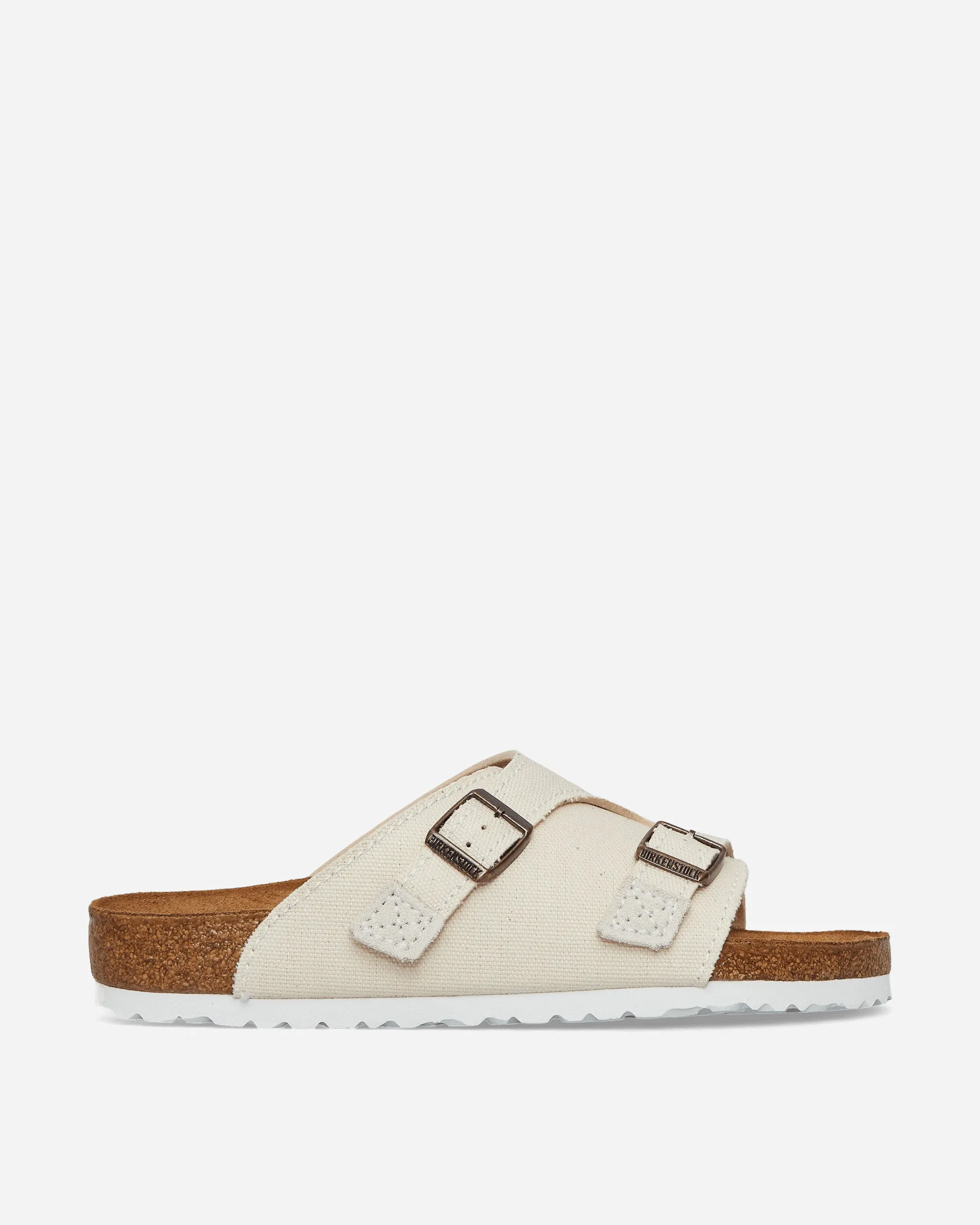 Zrich Suede Canvas Sandals Eggshell